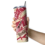 customized arizona diamondbacks helmet clash red skinny tumbler best selling 10.webp