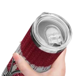 customized arizona diamondbacks sparkle drip red skinny tumbler best selling 1.webp