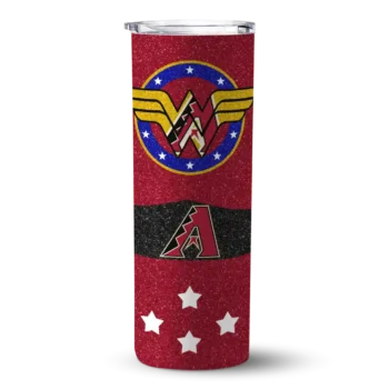 customized arizona diamondbacks star cluster red skinny tumbler best selling.webp