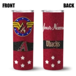customized arizona diamondbacks star cluster red skinny tumbler best selling.webp