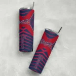 customized atlanta braves camo texture navy skinny tumbler best selling 1.webp