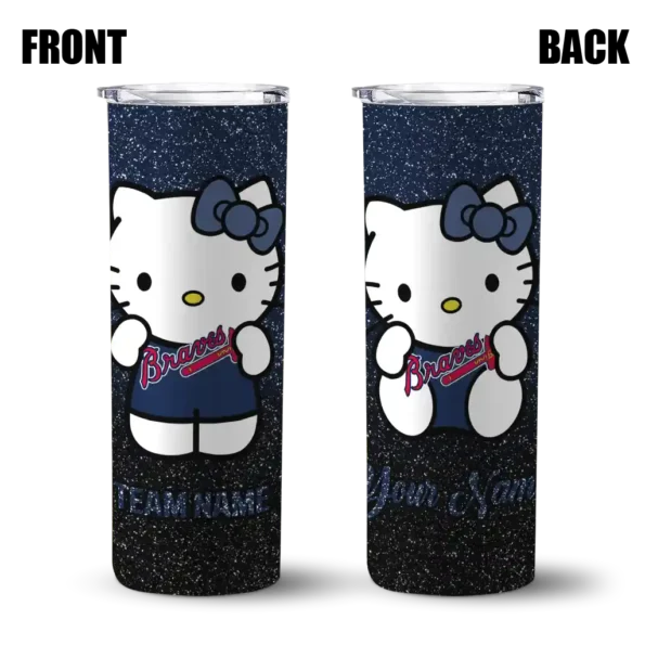 customized atlanta braves hello kitty navy black skinny tumbler fashion forward.webp