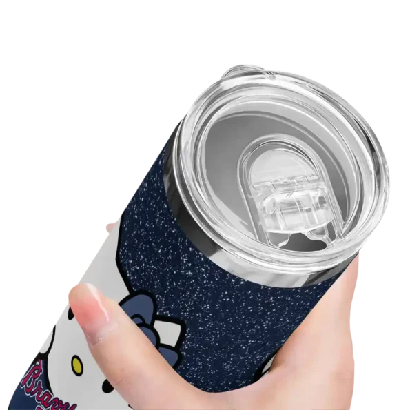 customized atlanta braves hello kitty navy black skinny tumbler high quality.webp