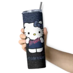 customized atlanta braves hello kitty navy black skinny tumbler best selling.webp
