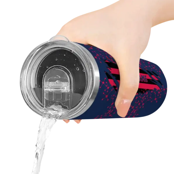 customized atlanta braves star pop navy black skinny tumbler latest model 1.webp