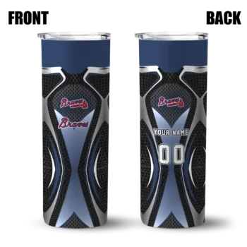 customized atlanta braves superman emblem navy black skinny tumbler fashion forward.webp
