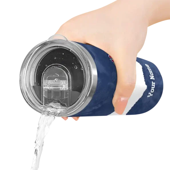 customized atlanta braves torn band navy white skinny tumbler latest model.webp