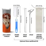 customized baltimore orioles sparkle lips orange skinny tumbler best selling.webp