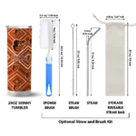 customized baltimore orioles zipper leopard orange skinny tumbler best selling 3.webp