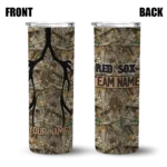 customized boston red sox antler flow camo skinny tumbler best selling 1.webp