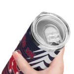 customized boston red sox chevron stripes red skinny tumbler best selling 1.webp