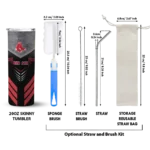 customized boston red sox hexagon honeycomb red black skinny tumbler best selling 1.webp