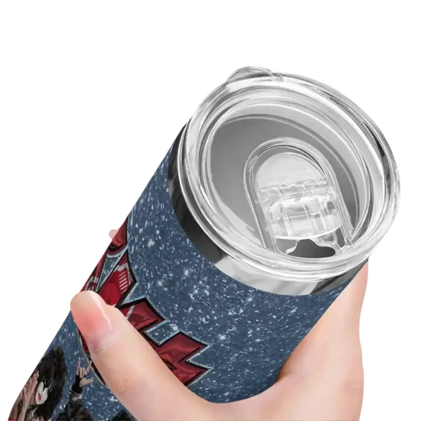 customized boston red sox kiss band navy skinny tumbler high quality.webp