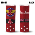 customized boston red sox star cluster red skinny tumbler best selling 1.webp