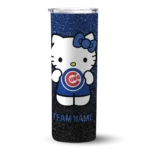 customized chicago cubs hello kitty blue black skinny tumbler best selling.webp