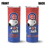 customized chicago cubs snoopy attitude blue skinny tumbler best selling 1.webp