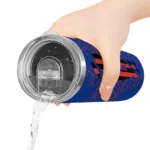 customized chicago cubs star pop blue black skinny tumbler best selling.webp