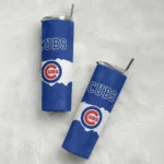 customized chicago cubs torn band blue white skinny tumbler best selling.webp