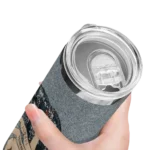 customized chicago white sox sparkle lips black skinny tumbler best selling.webp