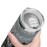 customized chicago white sox spiral burst print black skinny tumbler best selling.webp