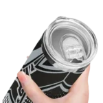 customized chicago white sox web stripes black white skinny tumbler best selling 1.webp