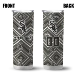 customized chicago white sox zipper leopard black skinny tumbler best selling 1.webp
