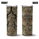 customized cincinnati reds antler flow camo skinny tumbler best selling 1.webp