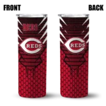 customized cincinnati reds chevron stripes red skinny tumbler best selling 5.webp