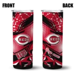 customized cincinnati reds helmet clash red skinny tumbler best selling 1.webp