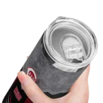 customized cincinnati reds hexagon honeycomb red black skinny tumbler best selling 1.webp