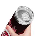 customized cincinnati reds rose romance red black skinny tumbler best selling.webp