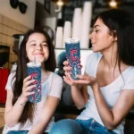 customized cleveland guardians monogram burst navy blue white skinny tumbler best selling.webp