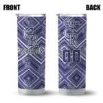 customized colorado rockies zipper leopard blue skinny tumbler best selling.webp