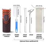 customized detroit tigers chevron stripes navy skinny tumbler best selling.webp