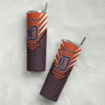 customized detroit tigers chevron stripes navy skinny tumbler best selling.webp