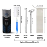 customized detroit tigers hexagon honeycomb navy black skinny tumbler best selling.webp