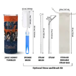 customized detroit tigers kiss band orange skinny tumbler best selling.webp