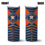customized houston astros camo texture blue skinny tumbler best selling.webp