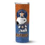 customized houston astros snoopy attitude blue skinny tumbler best selling.webp