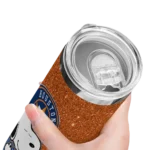 customized houston astros snoopy attitude blue skinny tumbler best selling.webp