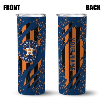 customized houston astros star pop blue black skinny tumbler fashion forward.webp
