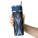 customized houston astros superman emblem blue black skinny tumbler best selling.webp
