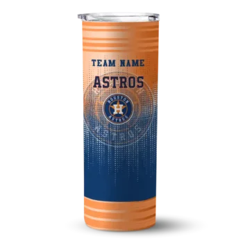 customized houston astros swirl texture blue skinny tumbler best selling.webp