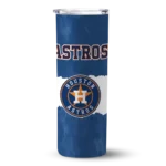 customized houston astros torn band blue white skinny tumbler best selling.webp