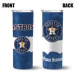 customized houston astros torn band blue white skinny tumbler best selling.webp