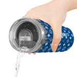 customized kansas city royals camo streak royal blue skinny tumbler best selling.webp