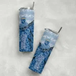 customized kansas city royals spiral burst print royal blue skinny tumbler best selling.webp