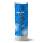 customized kansas city royals starburst tiles royal blue skinny tumbler best selling.webp