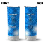 customized kansas city royals starburst tiles royal blue skinny tumbler best selling.webp