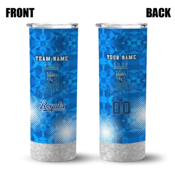 customized kansas city royals starburst tiles royal blue skinny tumbler fashion forward.webp